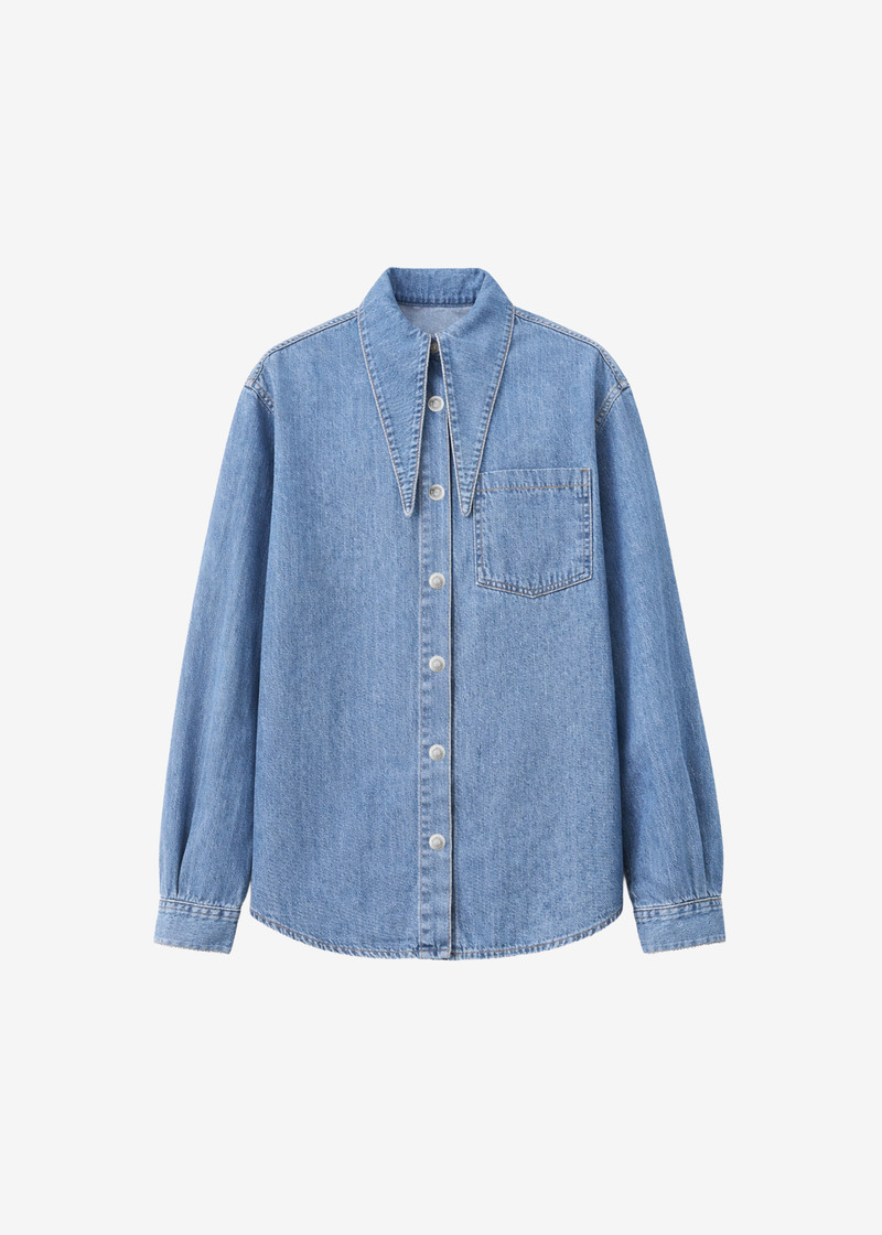 Varzy Denim Shirt - Medium Wash 1