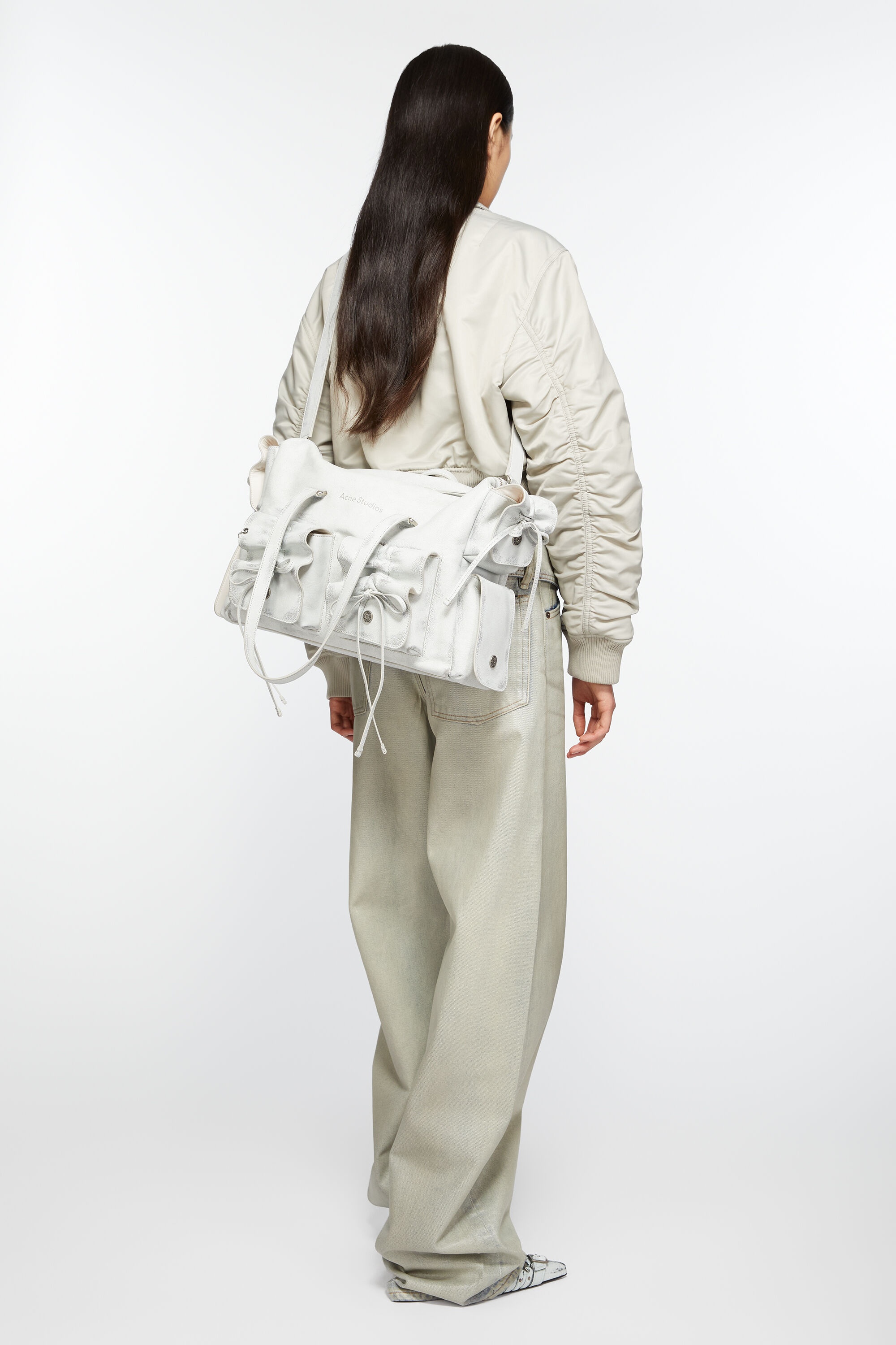 Multipocket tote bag - White/grey - 7