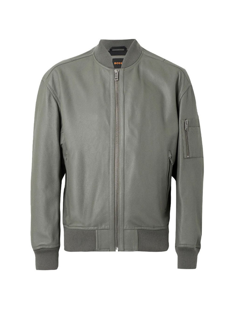 Jakri ribbed leather jacket 1