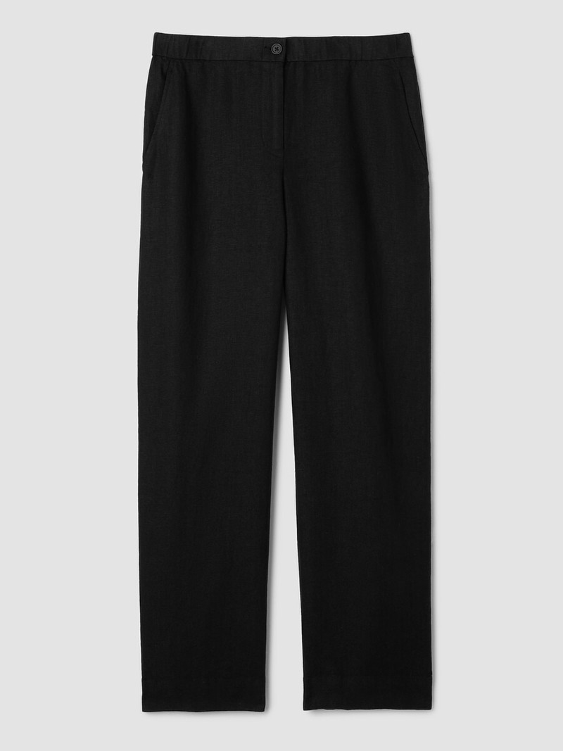 Heavy Organic Linen Full-Length Straight Pant 1