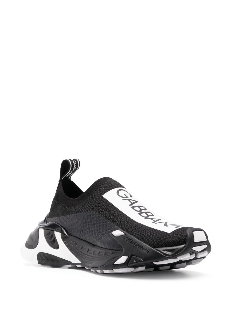 logo-print panelled sneakers - 2