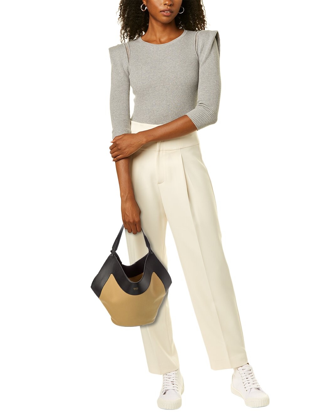 KHAITE Lotus Medium Canvas & Leather Tote - 4