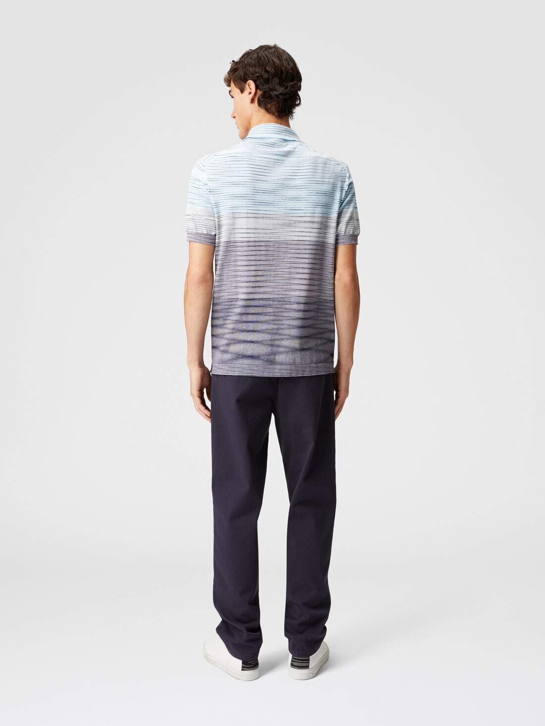 Dégradé slub cotton polo shirt - 3