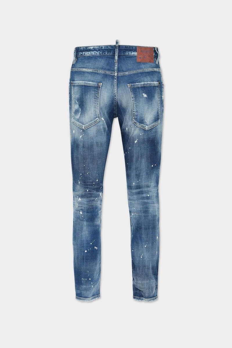 MEDIUM SPOTS WASH SKATER JEANS - 2