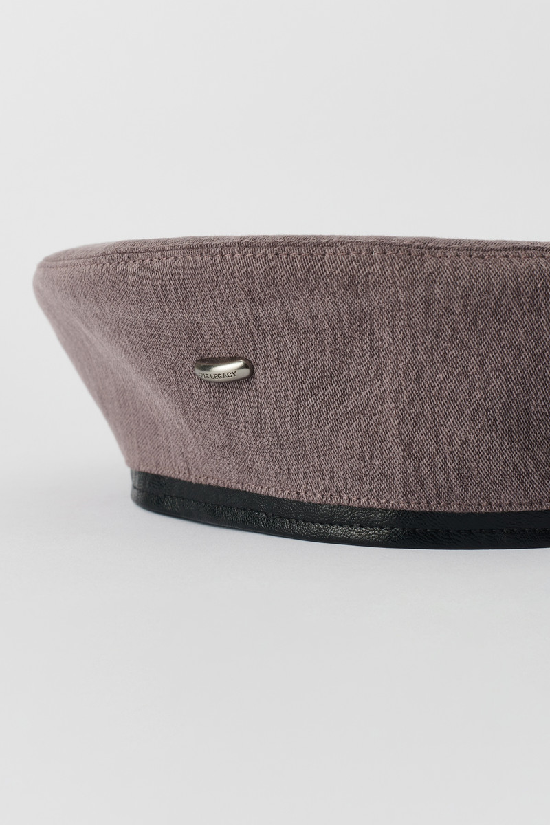 Our Legacy Beret Old Steel Excursion Nylon outlook