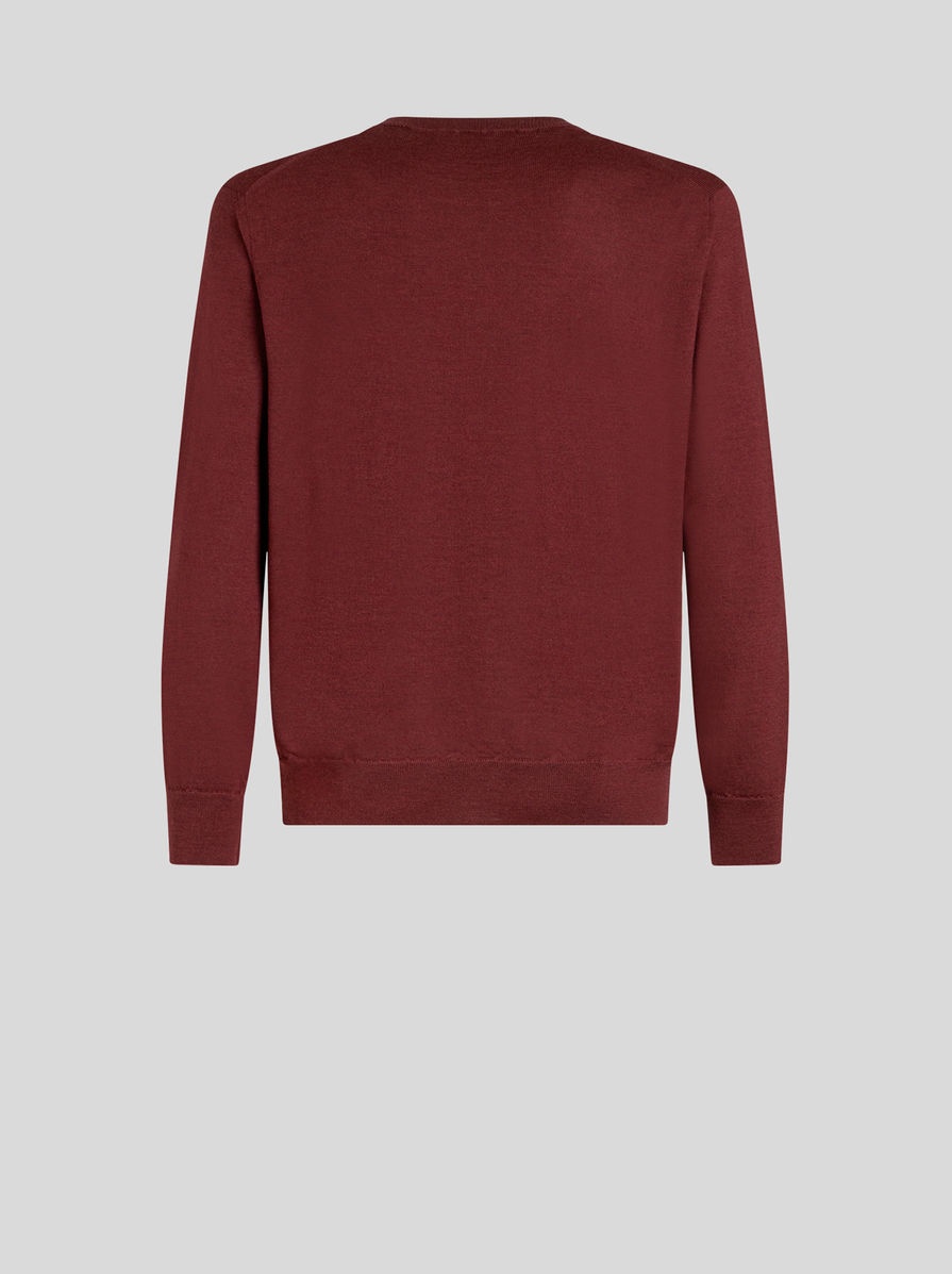 ROUND NECK WOOL JUMPER - 5