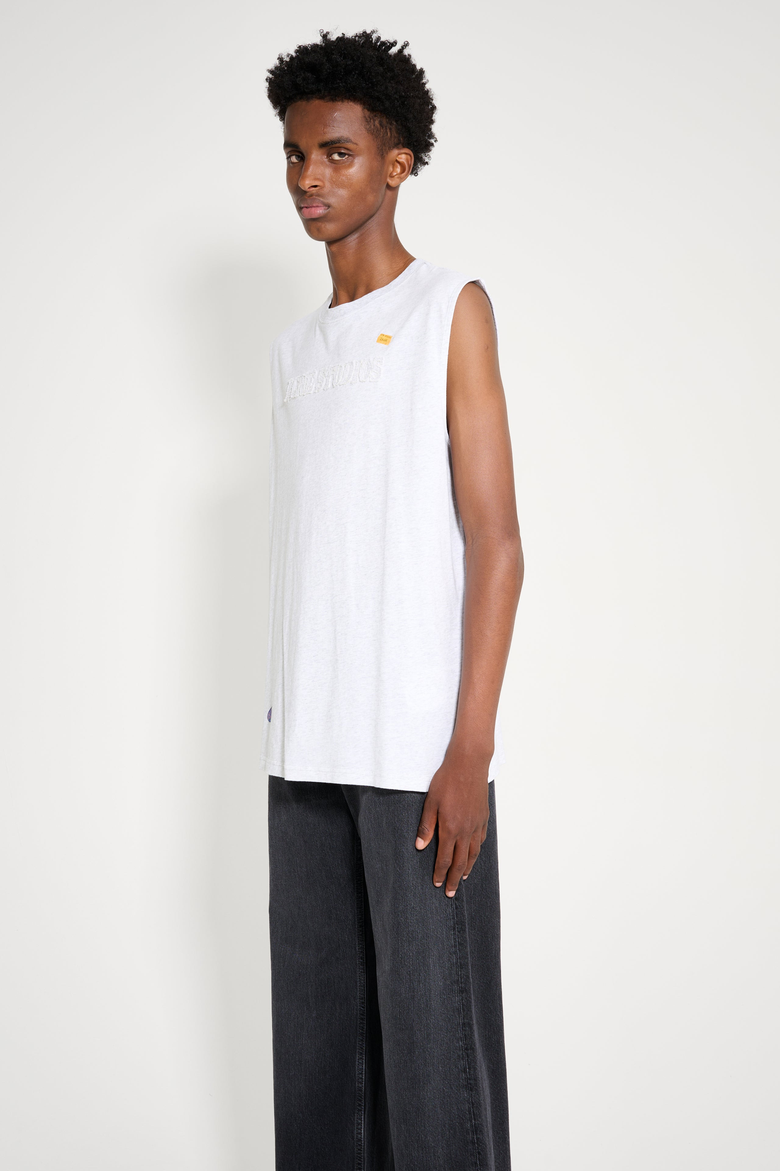 ACNE STUDIOS T-SHIRT GREY MELANGE - 4
