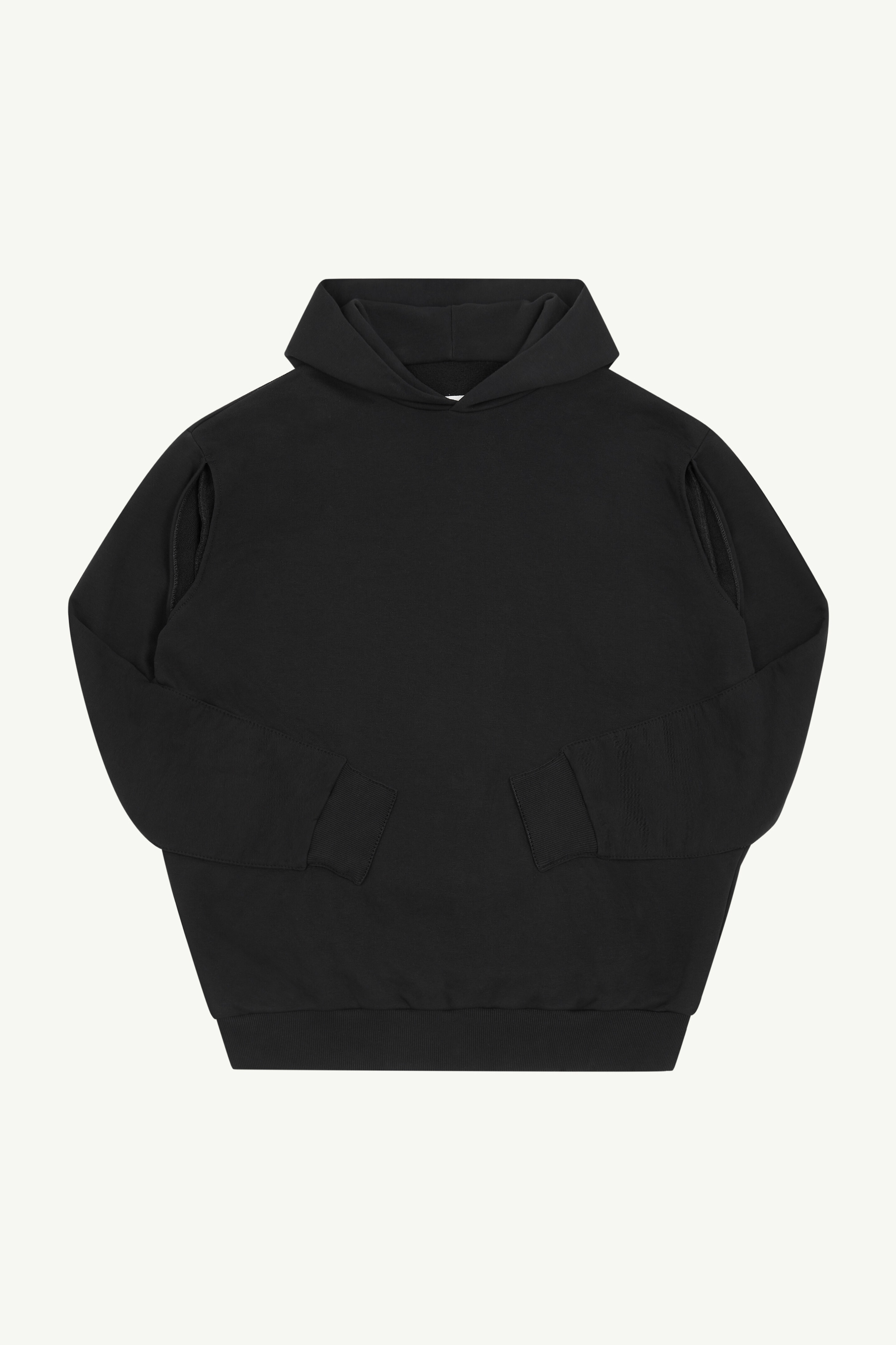 Unbrushed Jersey Hooded Sweatshirt - 1