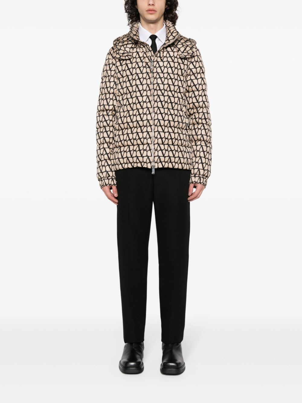 Toile Iconographe-print padded jacket - 2
