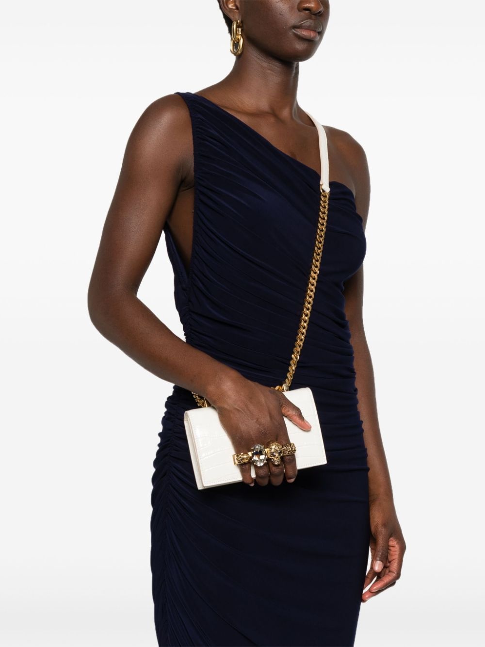embossed knuckleduster shoulder bag - 2