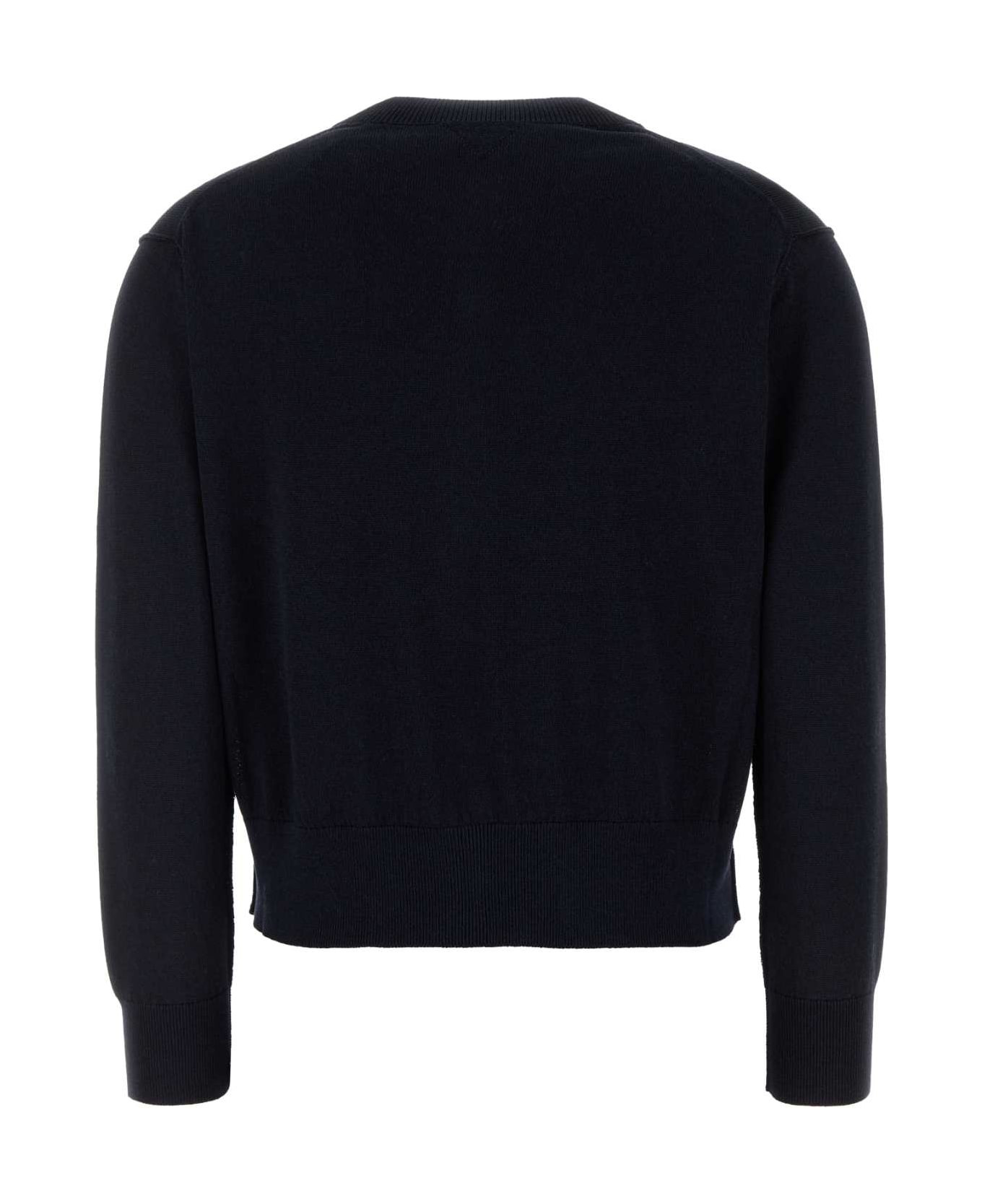 Midnight Blue Cotton Blend Twin-set - 2