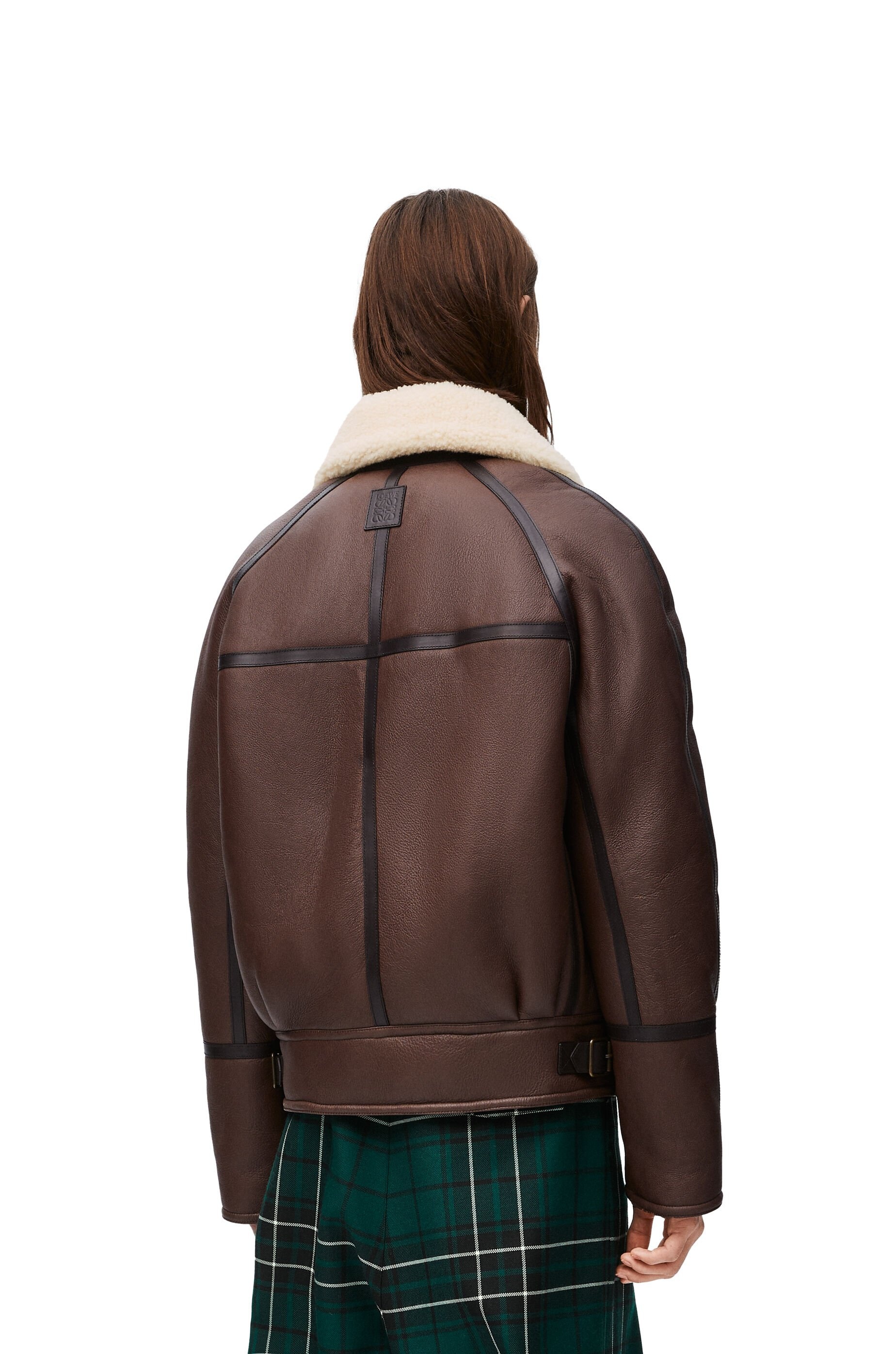 Aviator jacket in shearling - 4