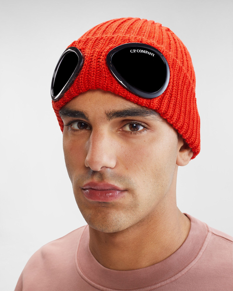 C.P. Company Extra Fine Merino Wool Goggle Beanie outlook