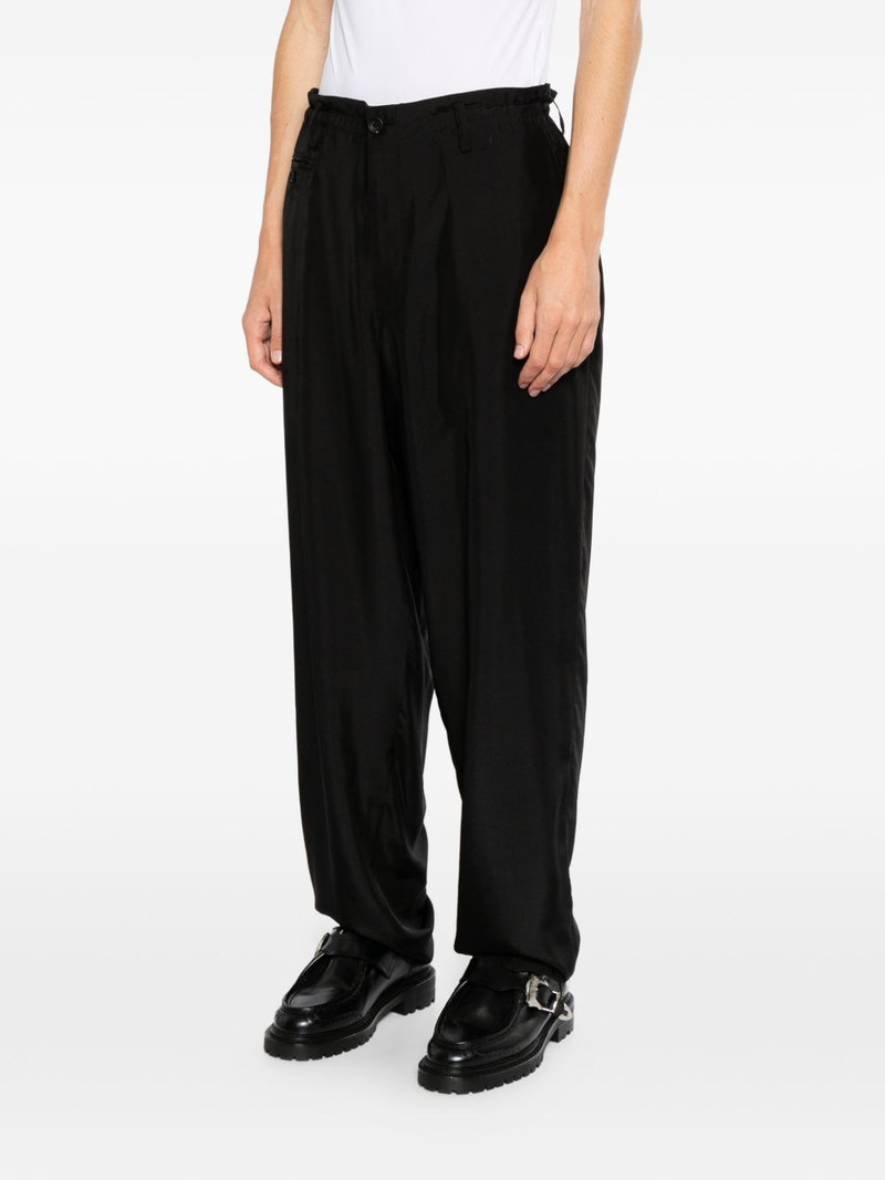 elasticated-waistband tapered trousers 3