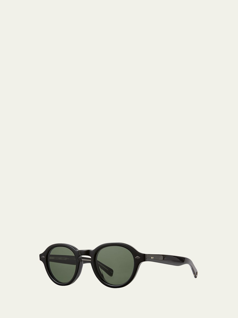 Garrett Leight Men's Flipper Acetate Round Sunglasses outlook