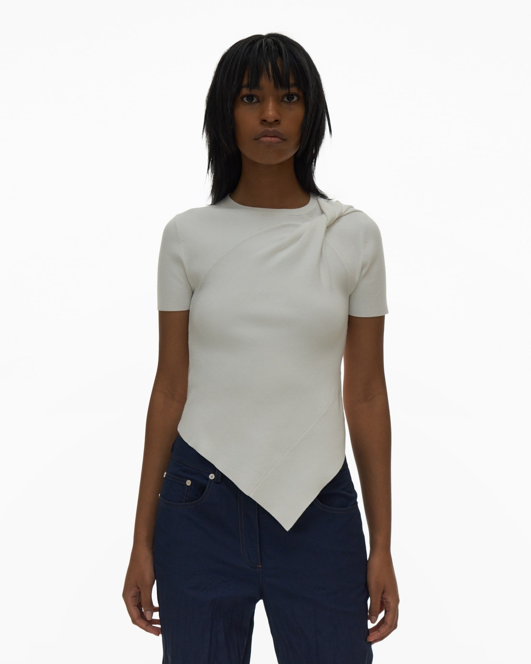 TWISTED ASYMMETRIC TEE - 3