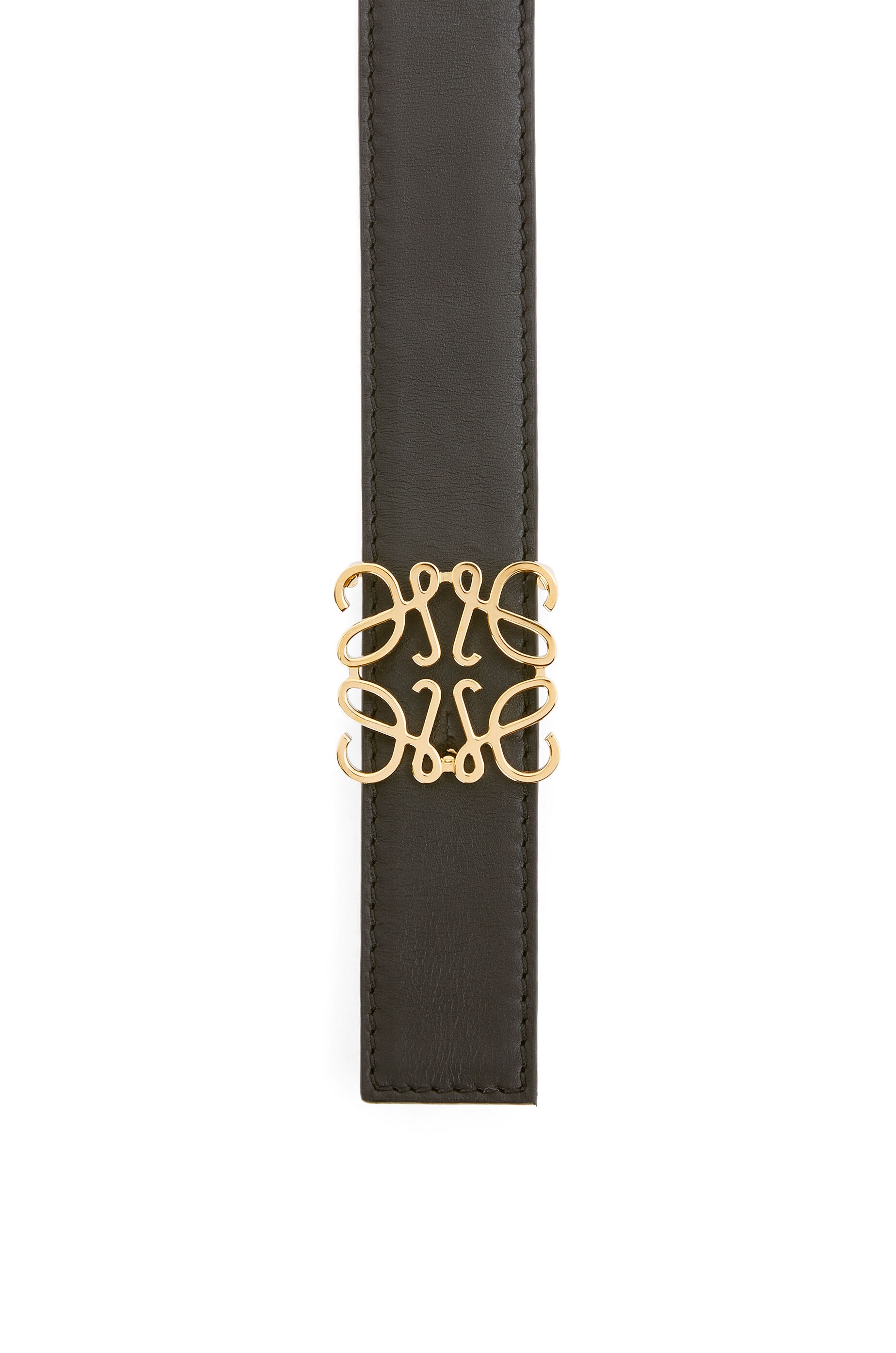 Reversible Repeat belt in silk calfskin - 4