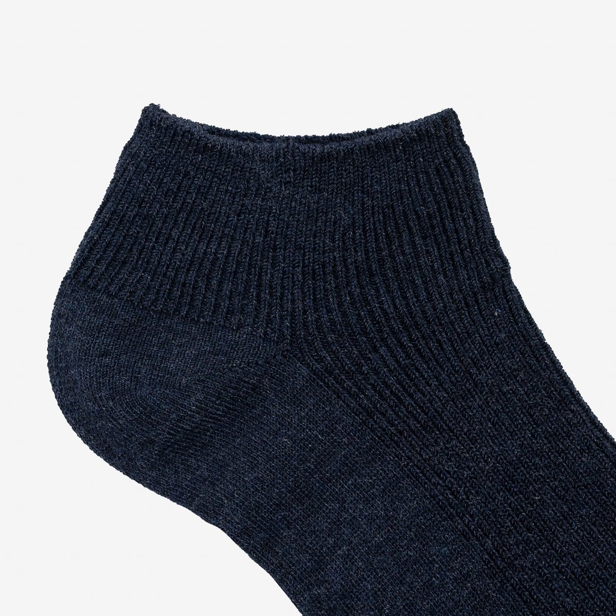 UTSS-NAV UTILITEES Mixed Cotton Sneaker Socks - Navy - 3