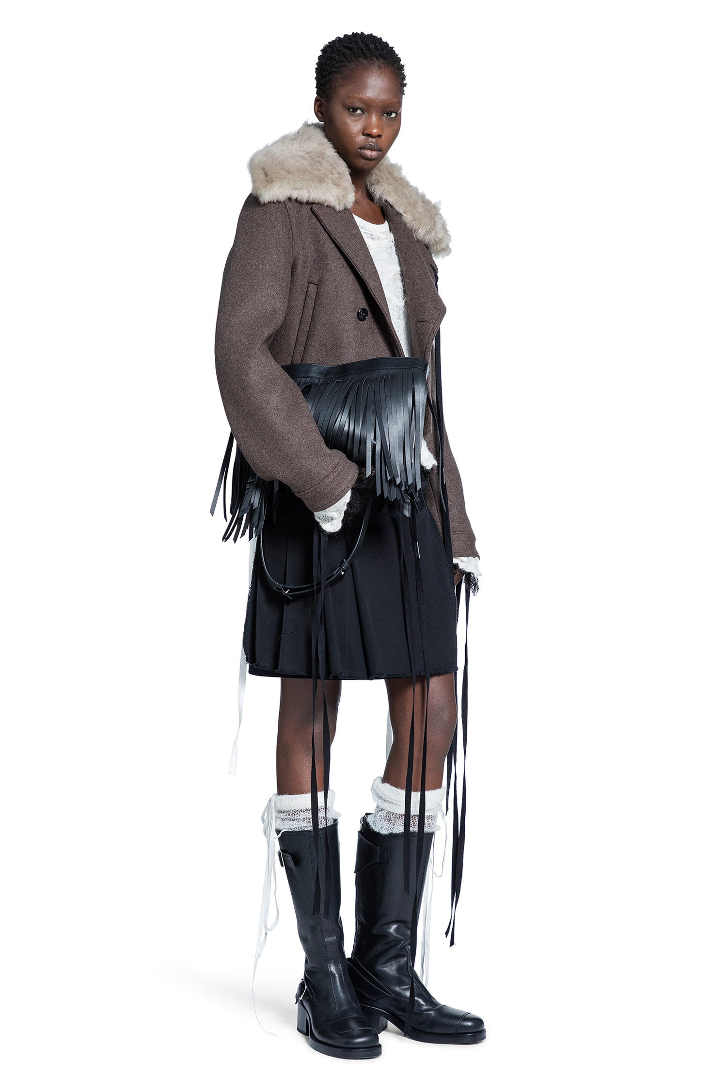 Wiebke Wool And Shearling Perfecto - 5