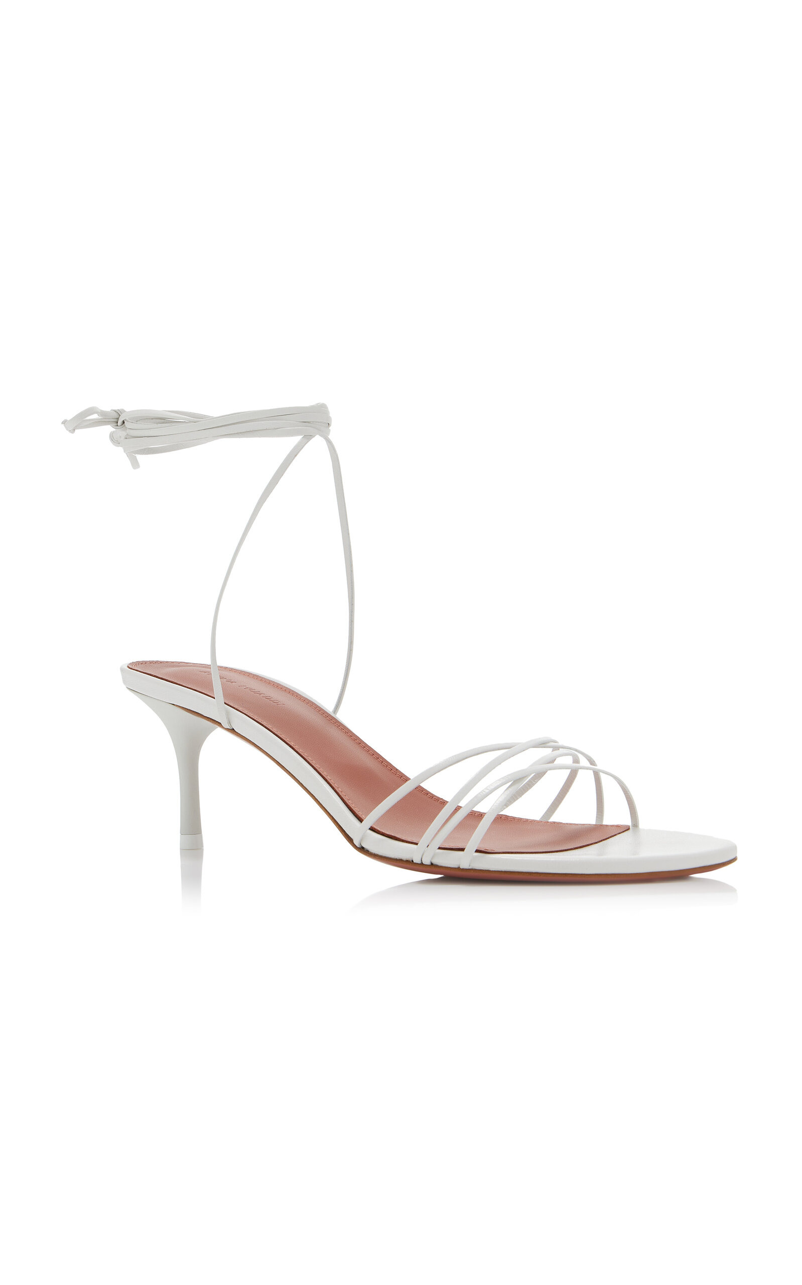Lori Lace-Up Leather Sandals white - 4