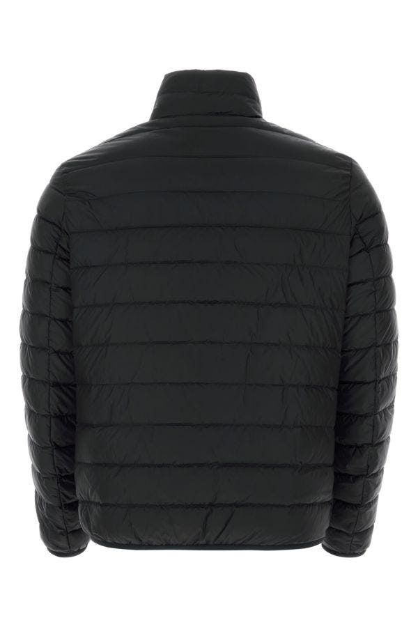 Black nylon down jacket - 2