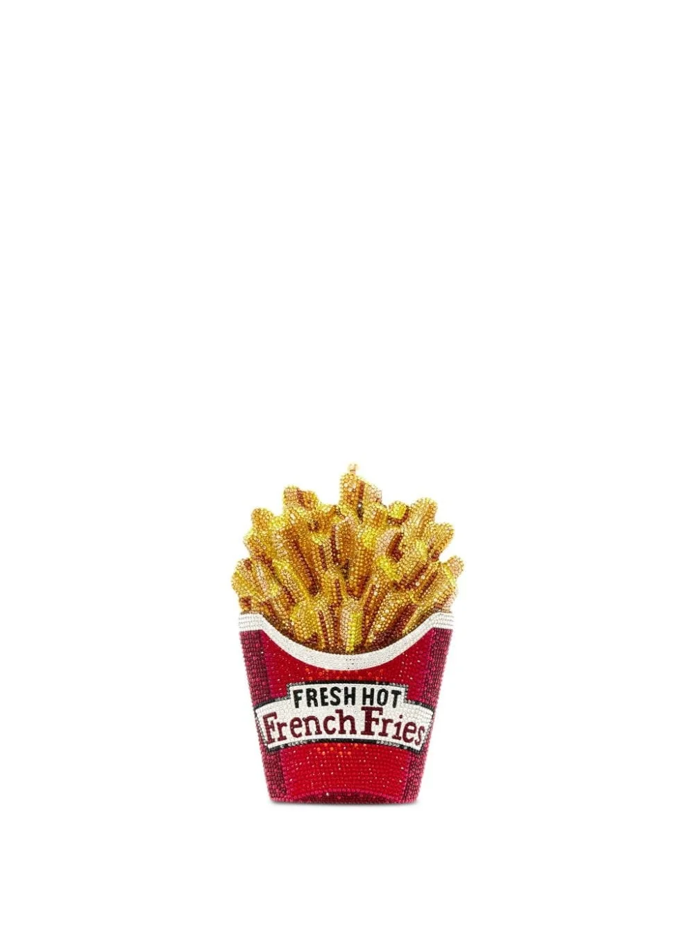 French Fries crystal-embellished clutch - 1