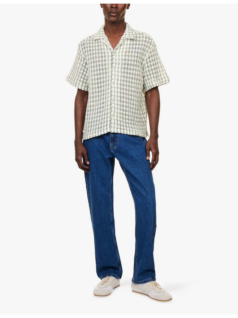 PERCIVAL Freddie Crochet Cotton-Knit Shirt outlook