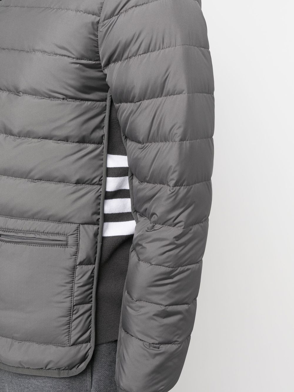 zip-front padded jacket - 5