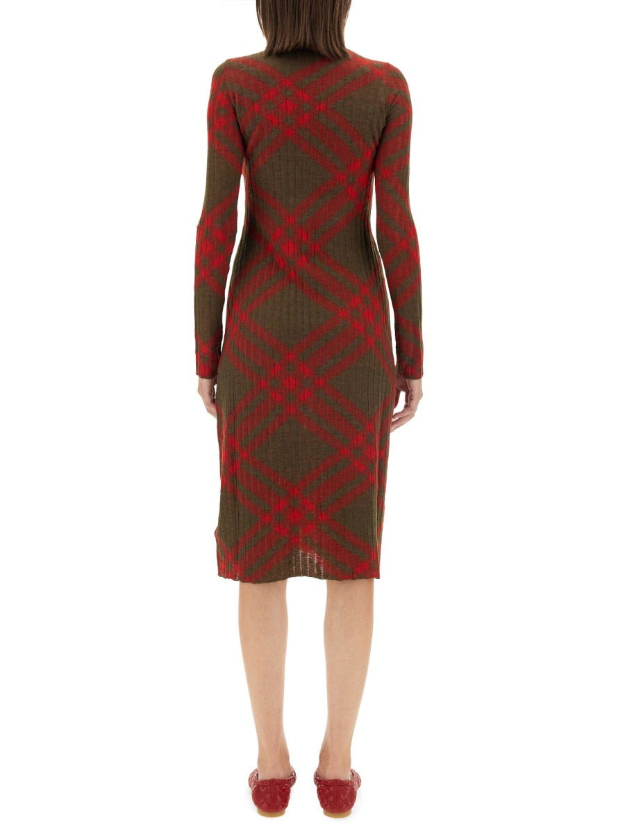 Burberry Women Check Wool Blend Dress - 3