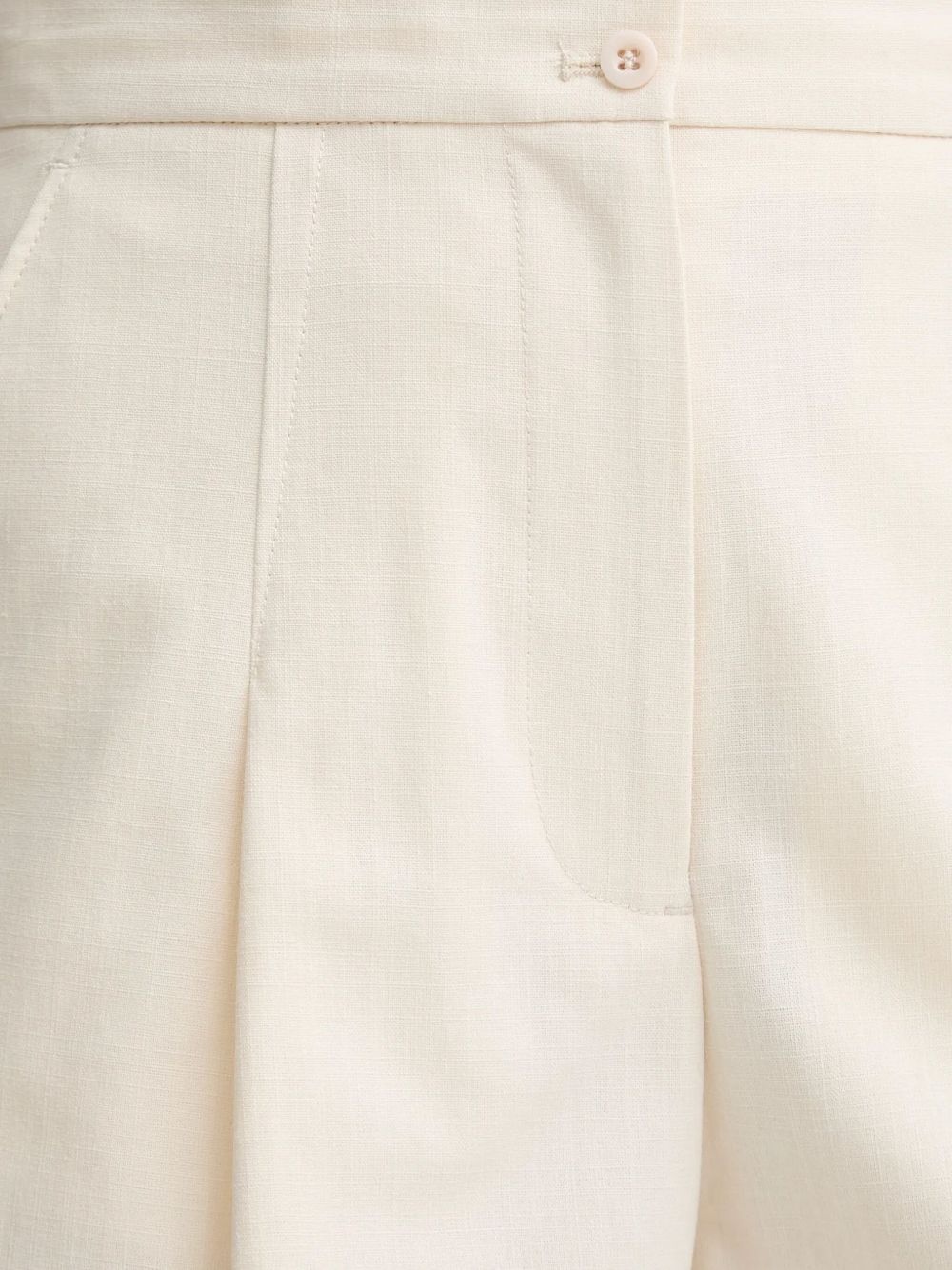 pleated-detail tailored shorts - 4
