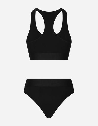 Dolce & Gabbana Bralette swimsuit with branded elastic outlook