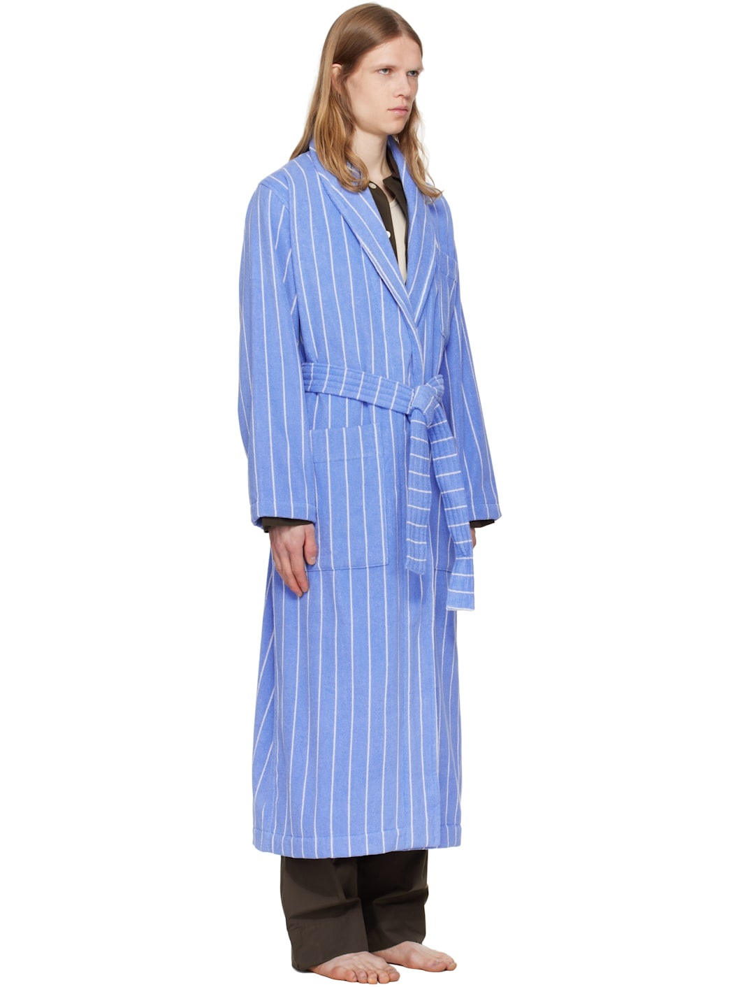 Navy Terry Classic Bathrobe - 2