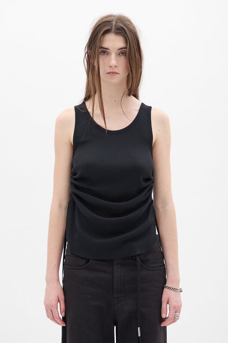 Mara Wrinkled Cropped Tank Top 1
