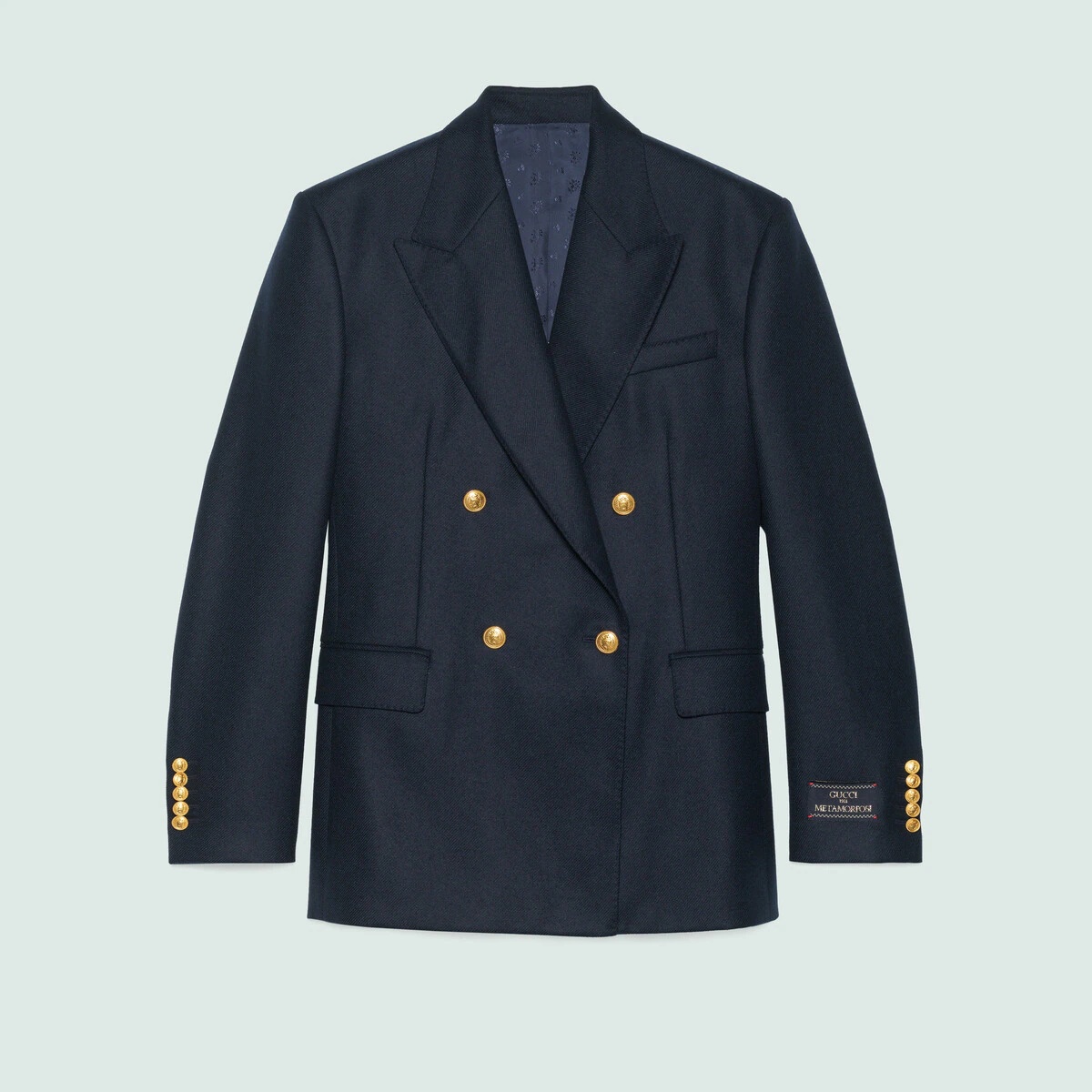 Cashmere jacket with label detail - 1