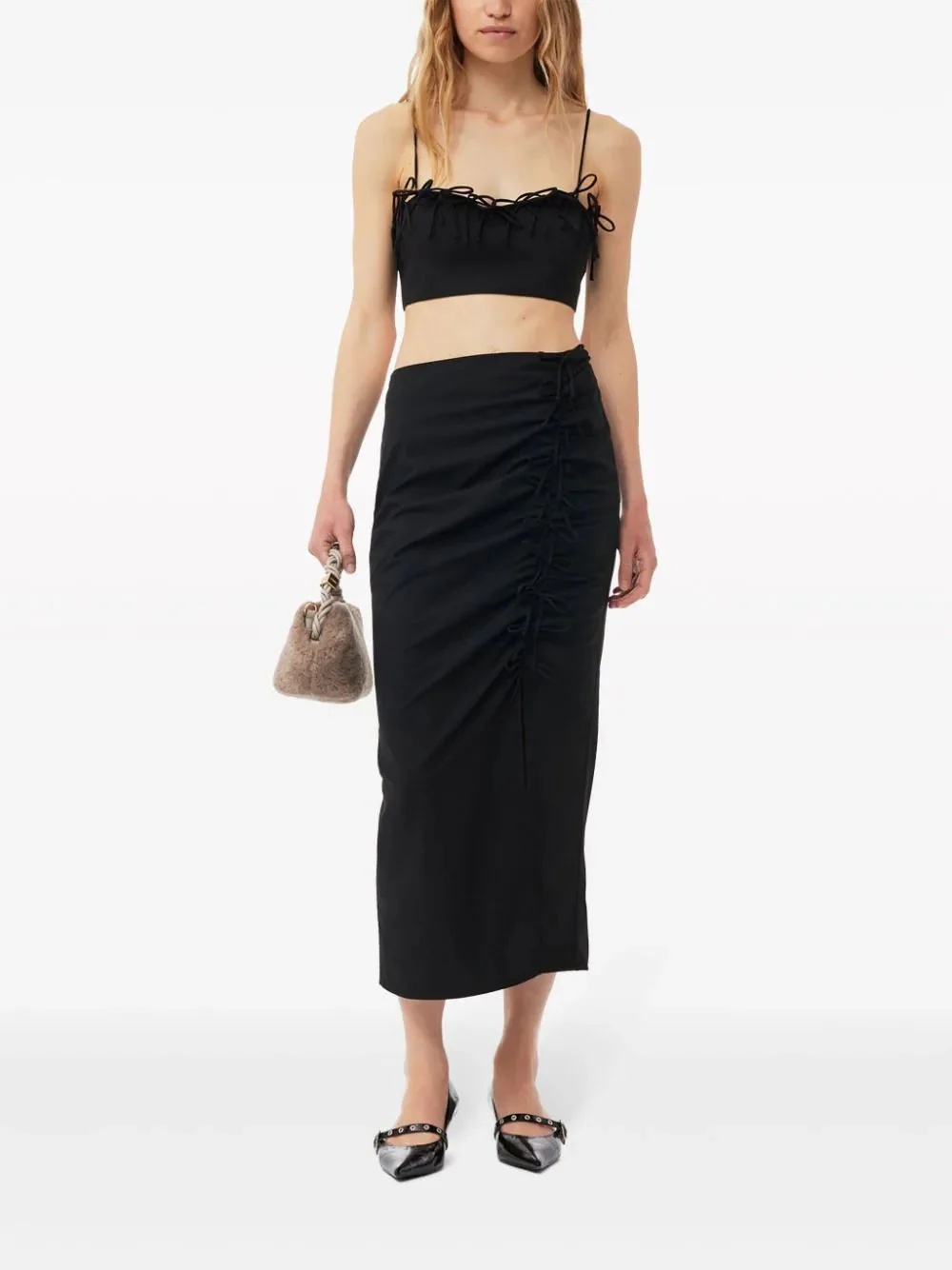 【GANNI】Drapey Melange Sleeveless Top GANNI Drapey Melange Sleeveless Top | club21 | REVERSIBLE