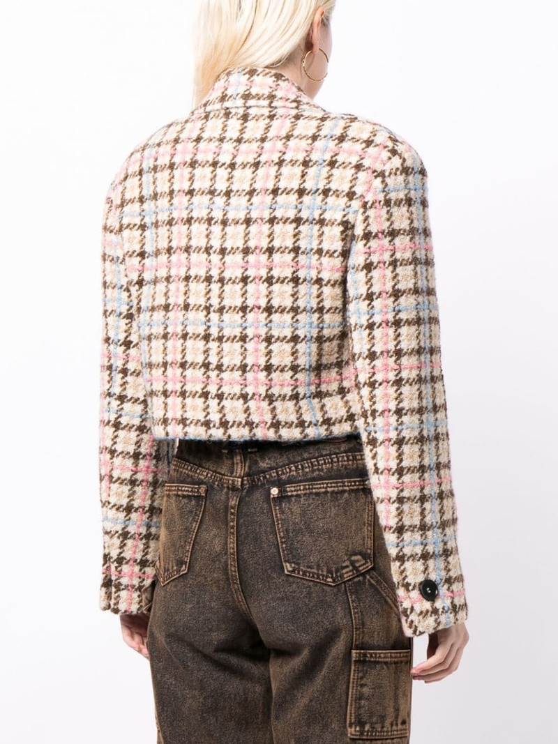 single-breasted tweed cropped blazer 4