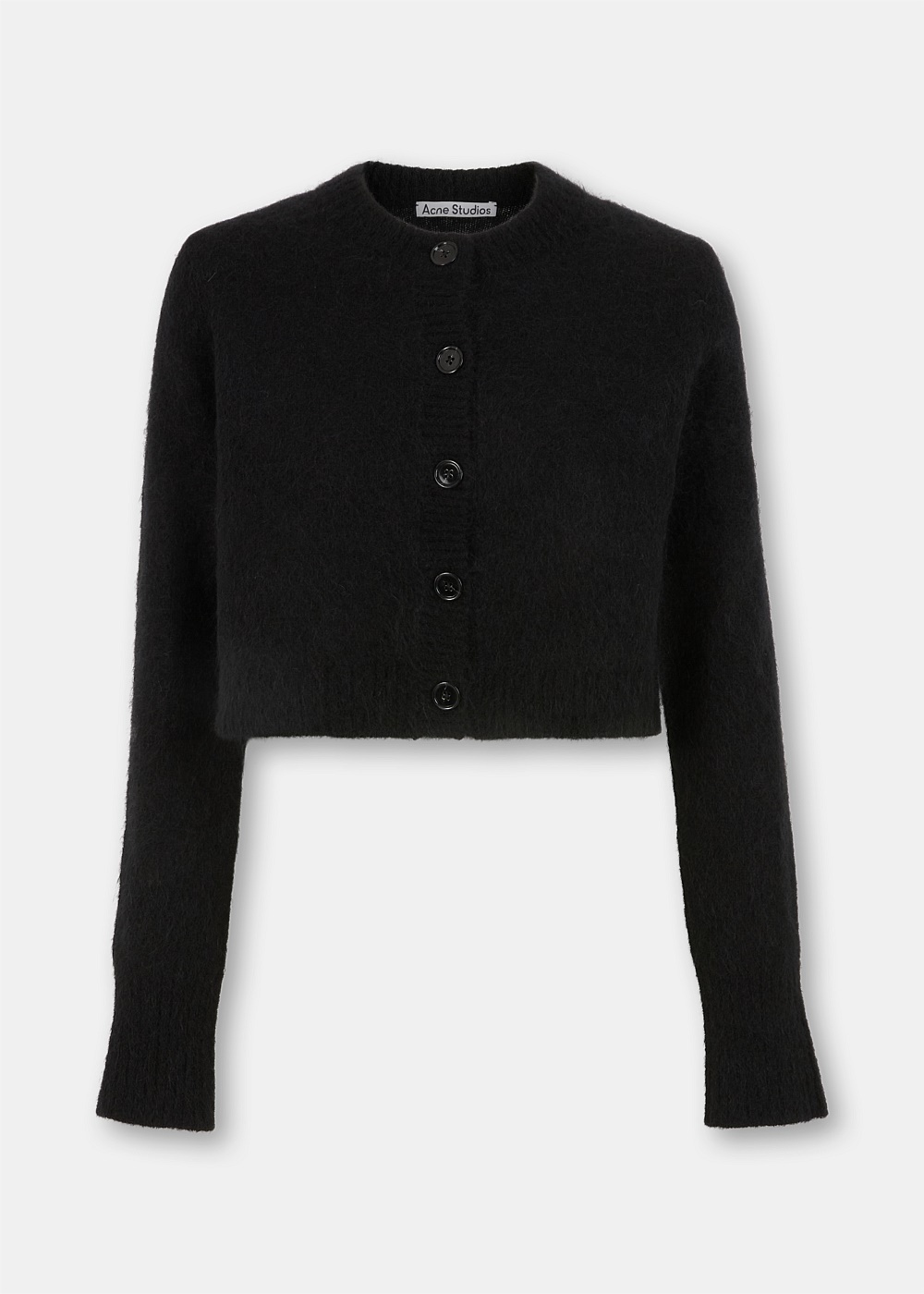 Black Karimo Cropped Cardigan - 1