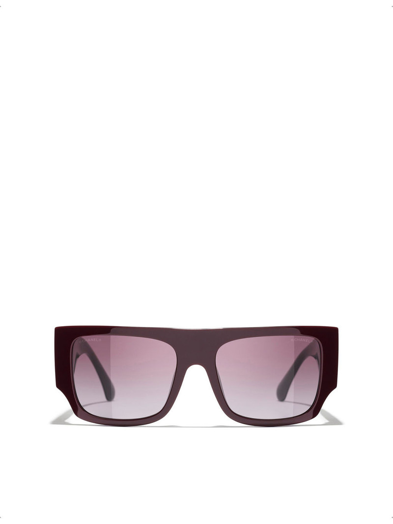 CH5549 Square-Frame Acetate Sunglasses 1