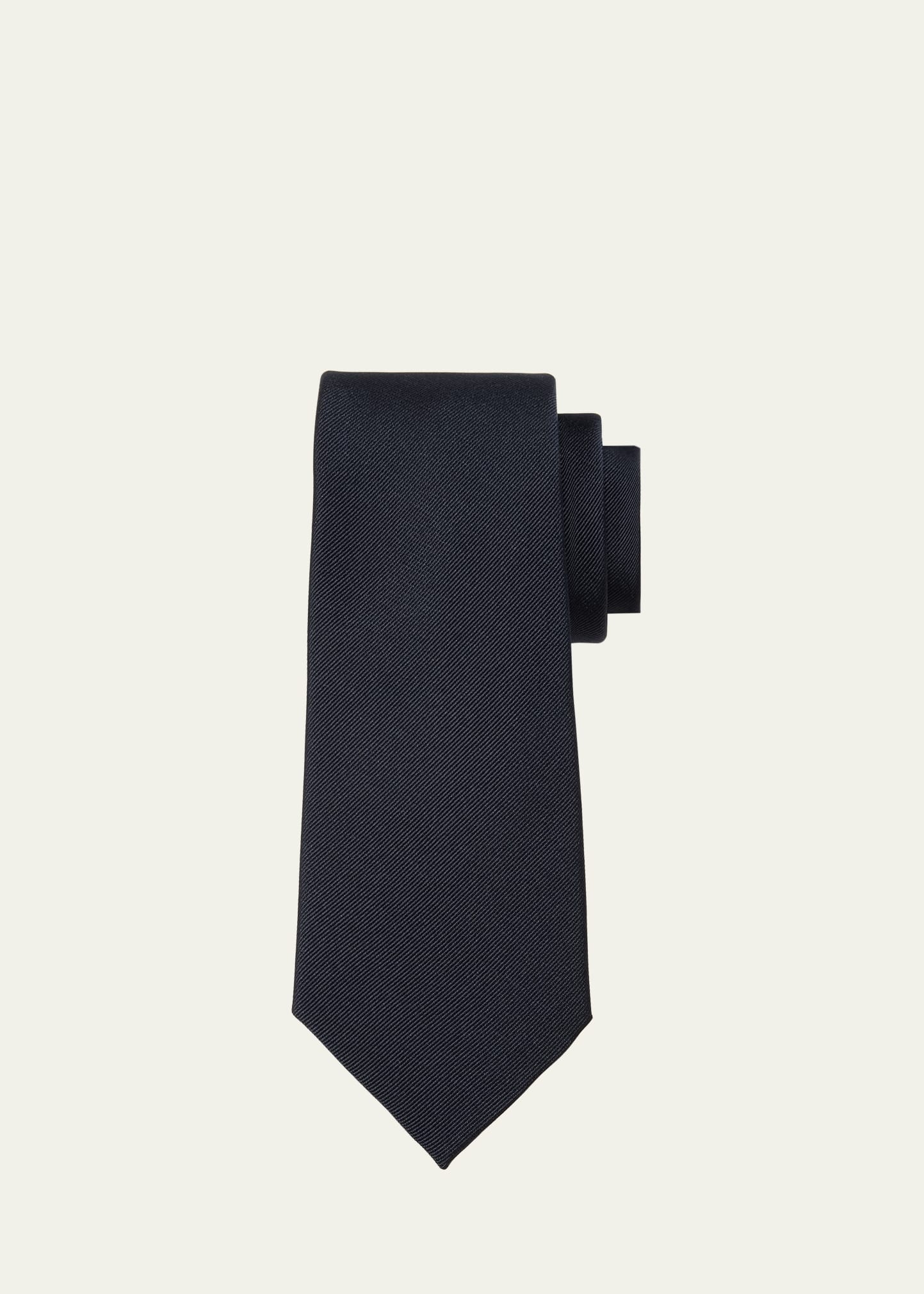 Men's Satin-Backed Faille Tie - 1