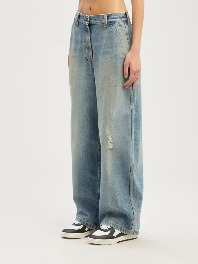 Paris Wide Denim Pants 4