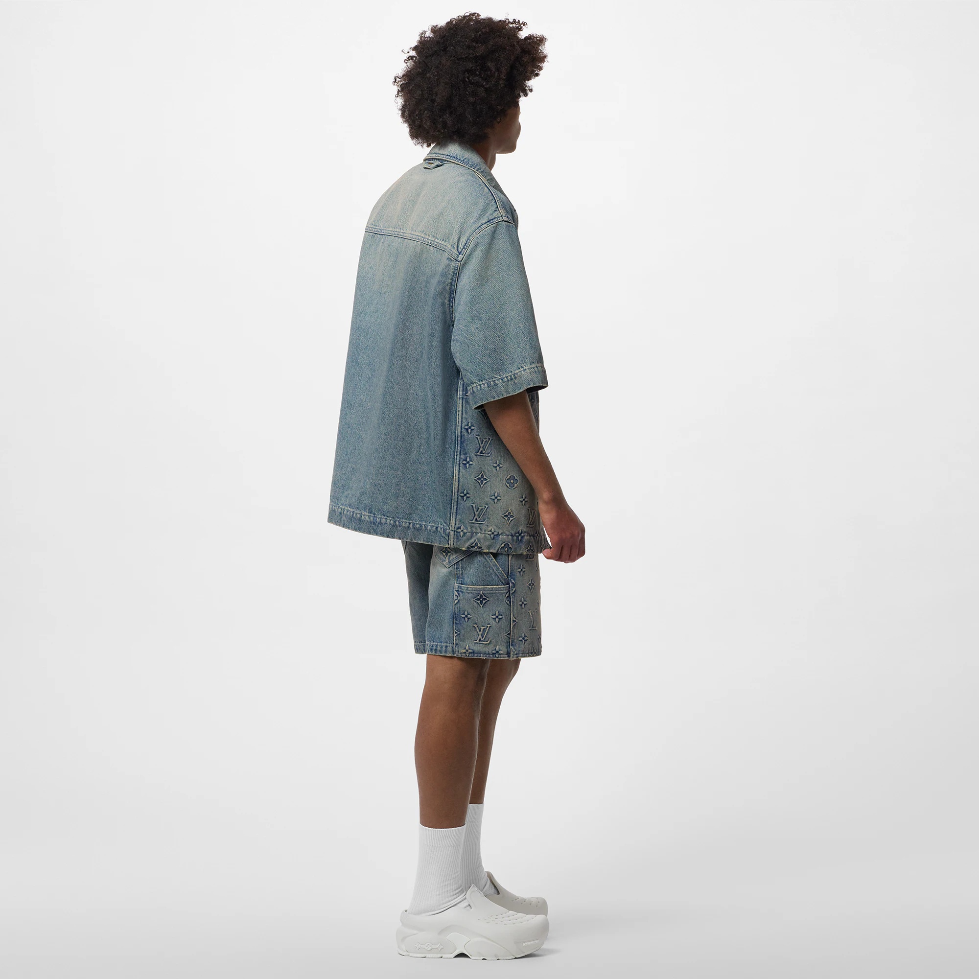 Short-Sleeved Denim Workwear Shirt - 3