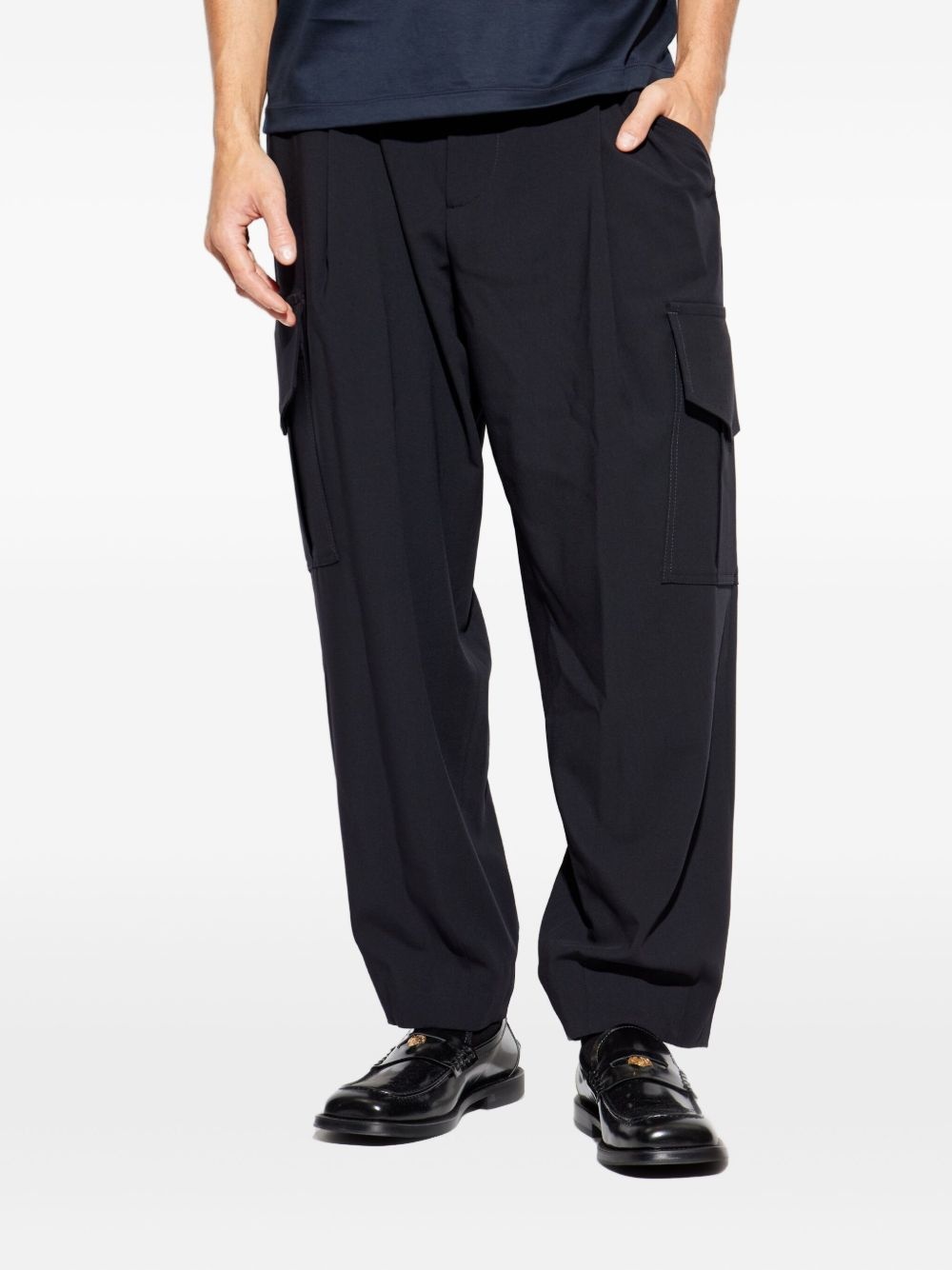 pleated cargo pants - 3