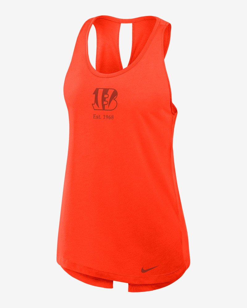Cincinnati Bengals Established Women's Nike Dri-FIT NFL Tank Top 1