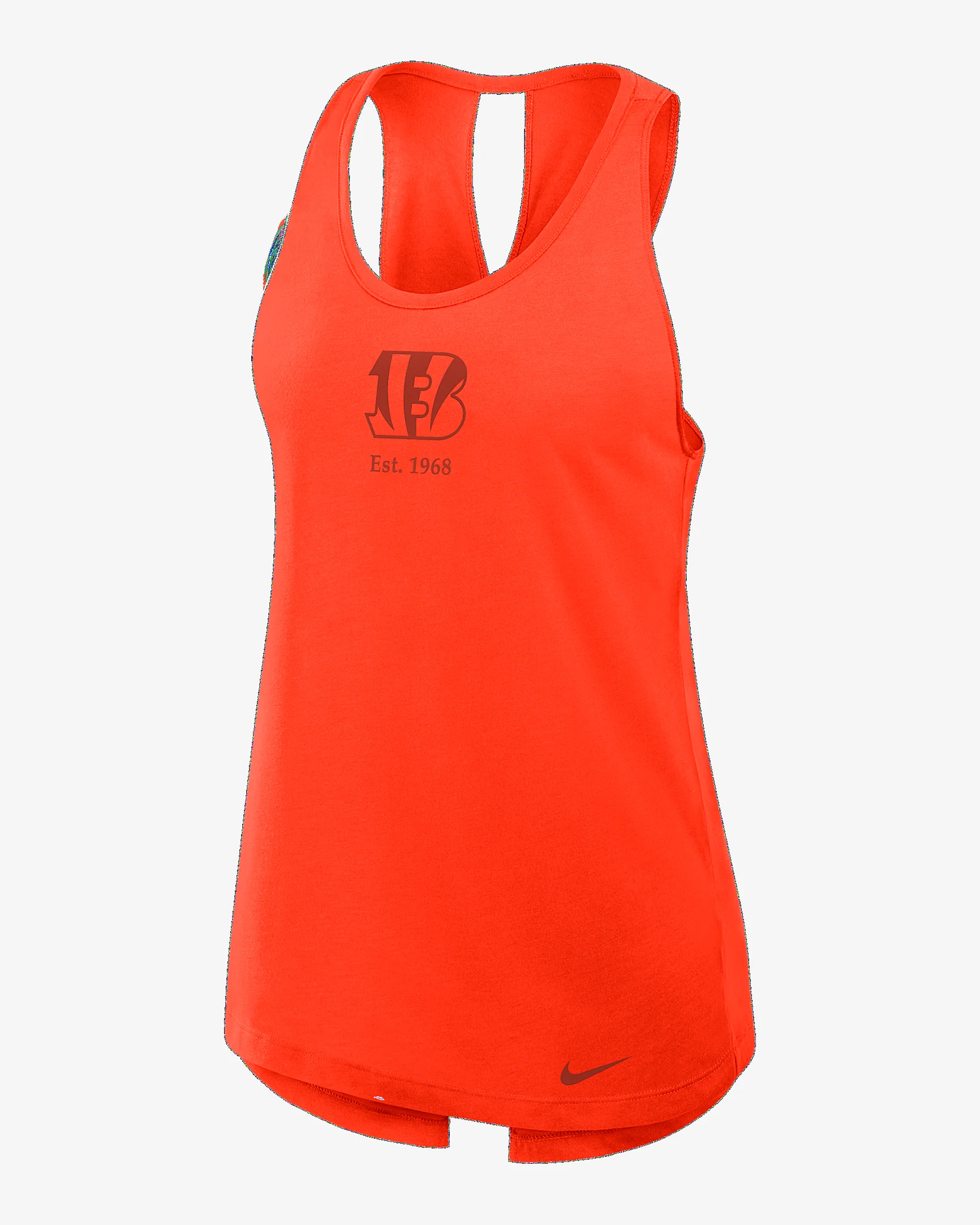 Cincinnati Bengals Established Women's Nike Dri-FIT NFL Tank Top - 1