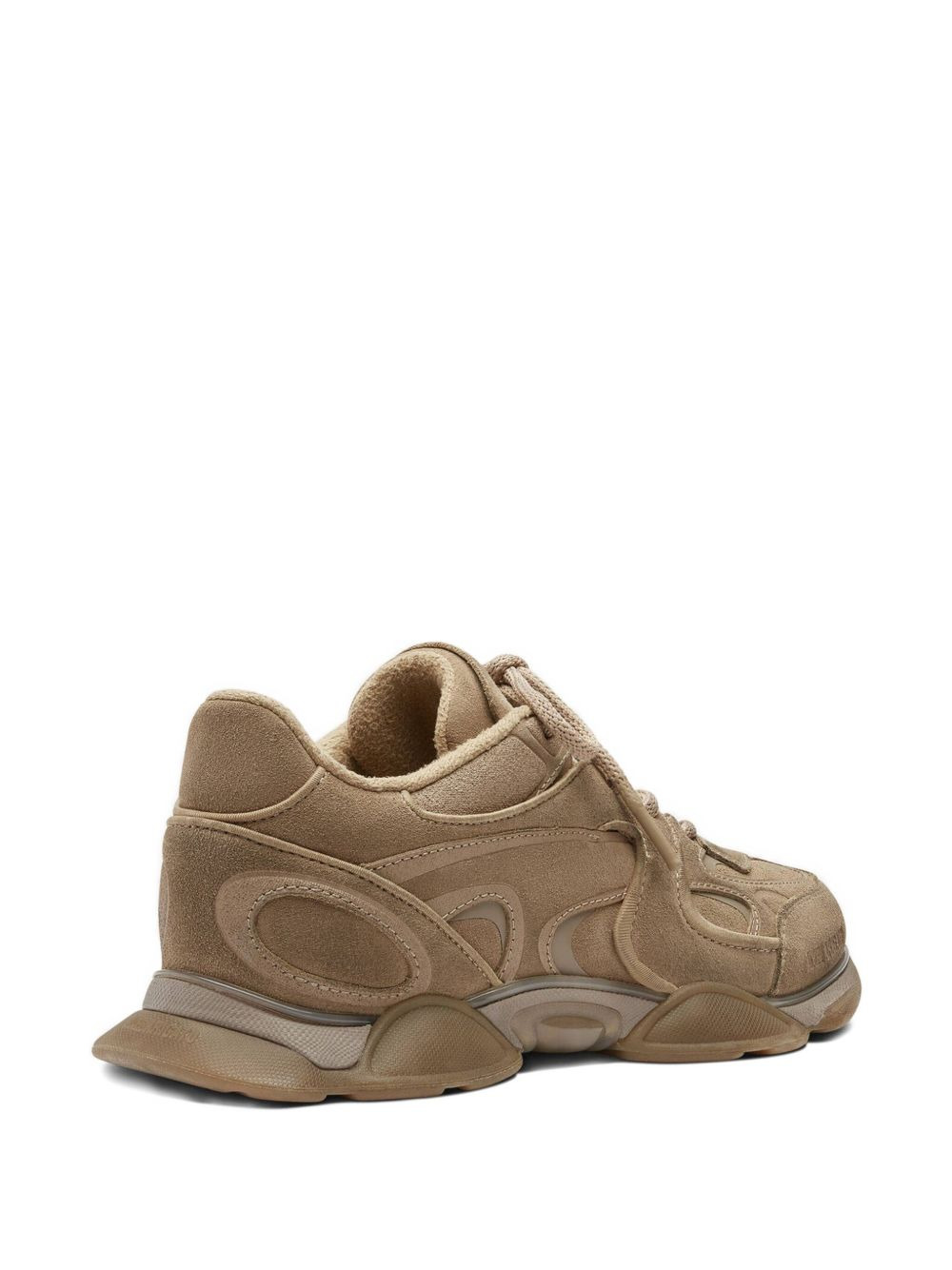 lace-up sculpted sneakers - 3