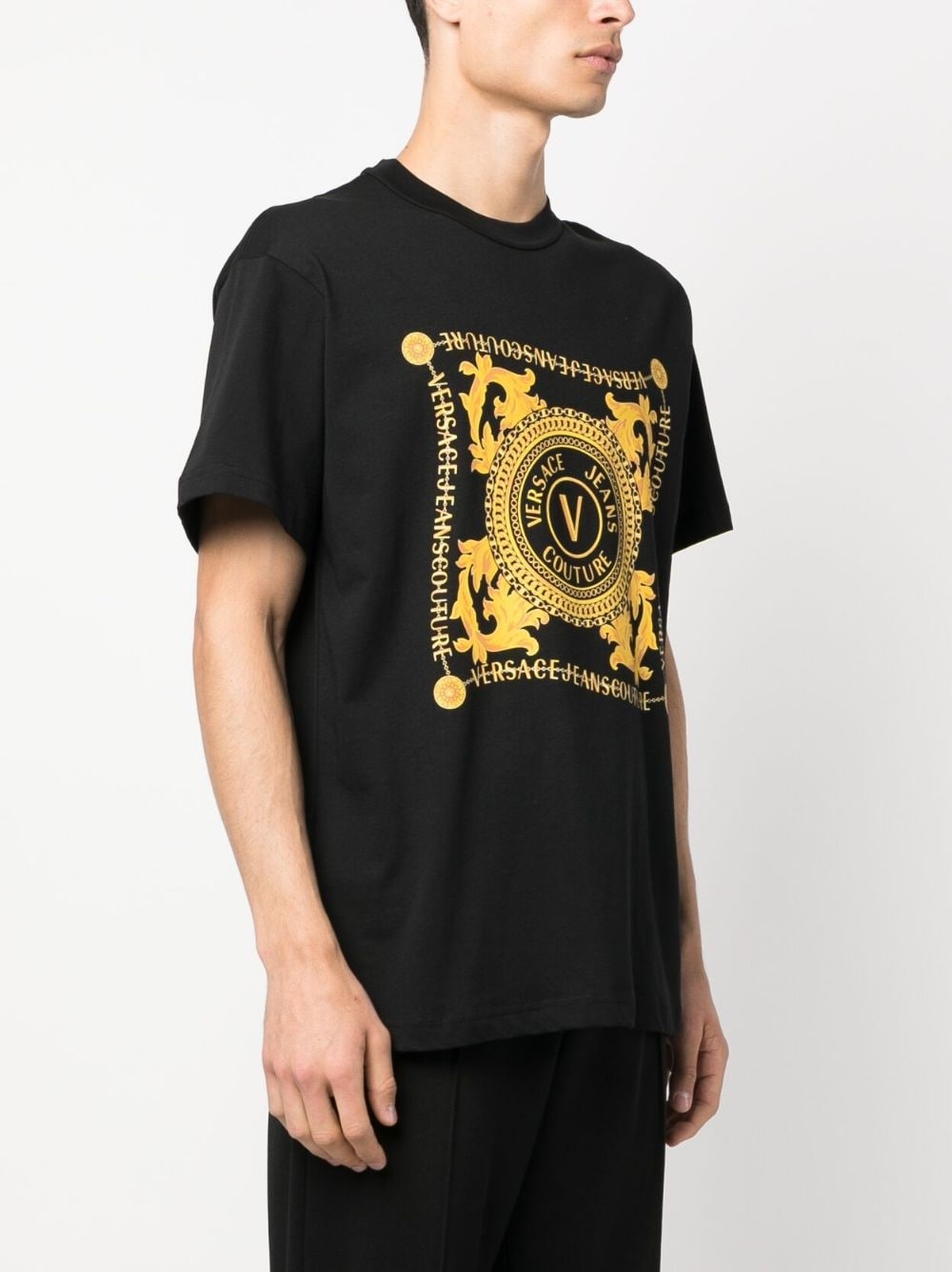 logo-print organic cotton T-shirt - 3