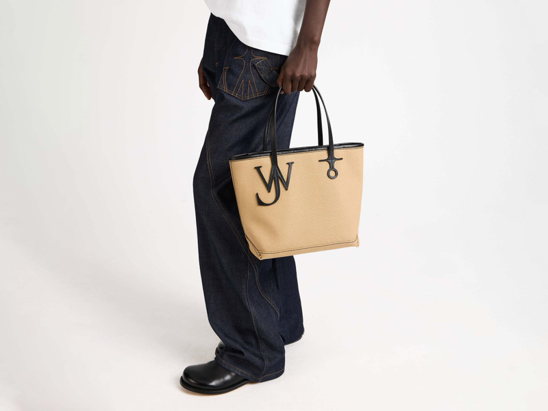 JW Anderson LARGE ANCHOR CANVAS TOTE IN KHAKI outlook