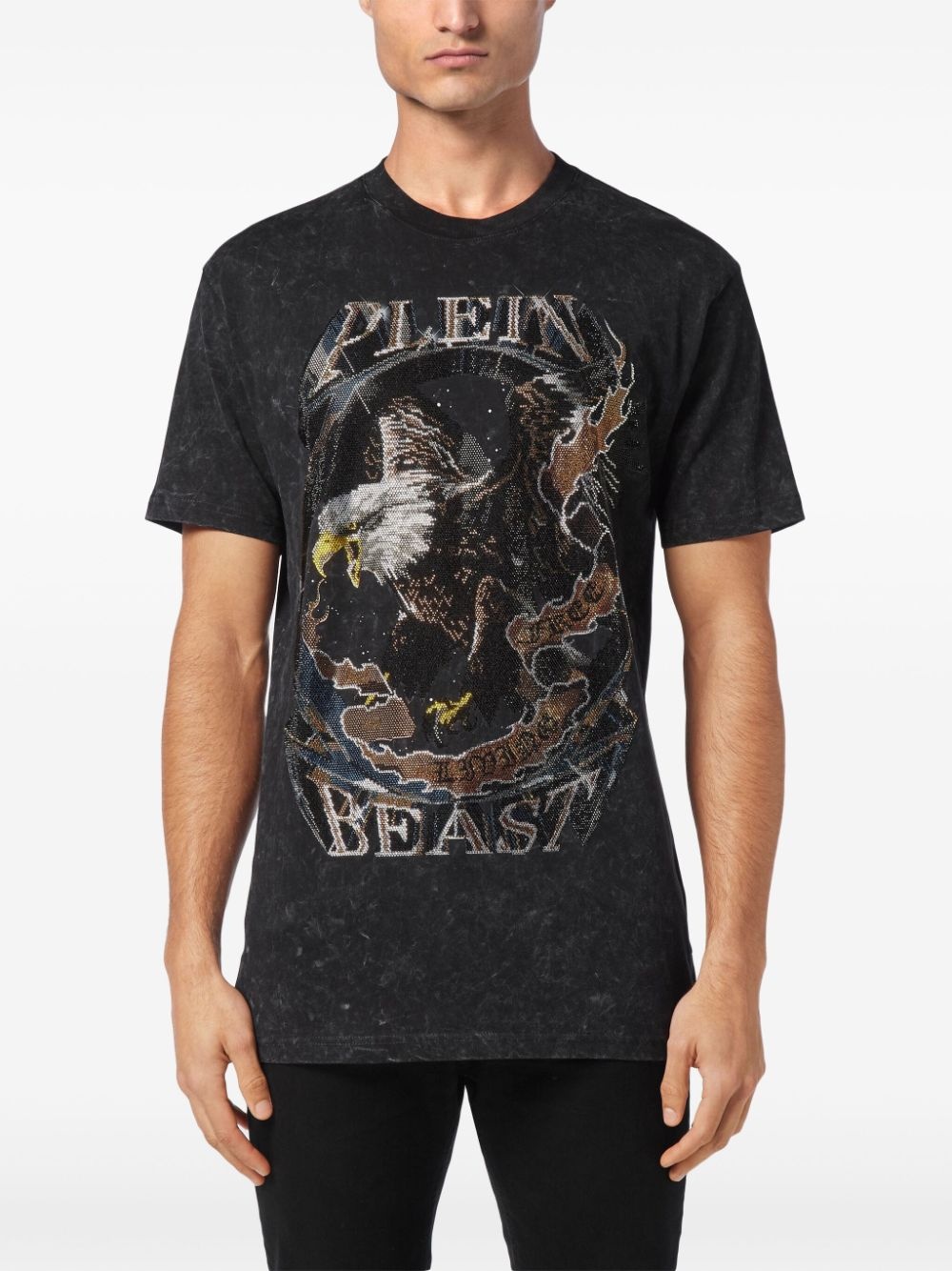 rhinestone-embellished cotton t-shirt - 3