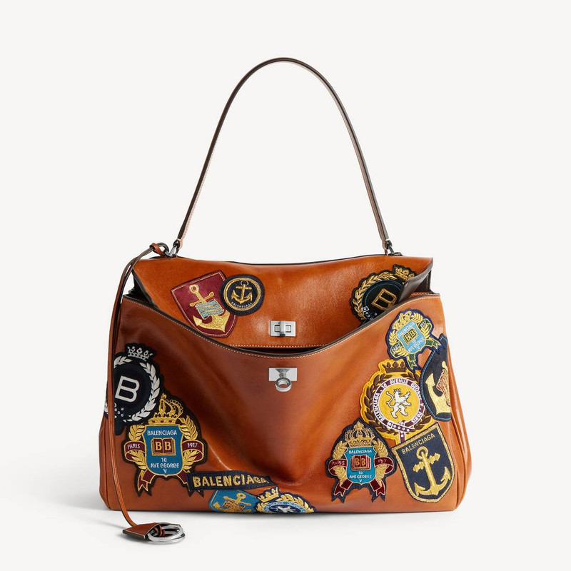 Men's Rodeo Handbag Large in New Tan/multicolor 1
