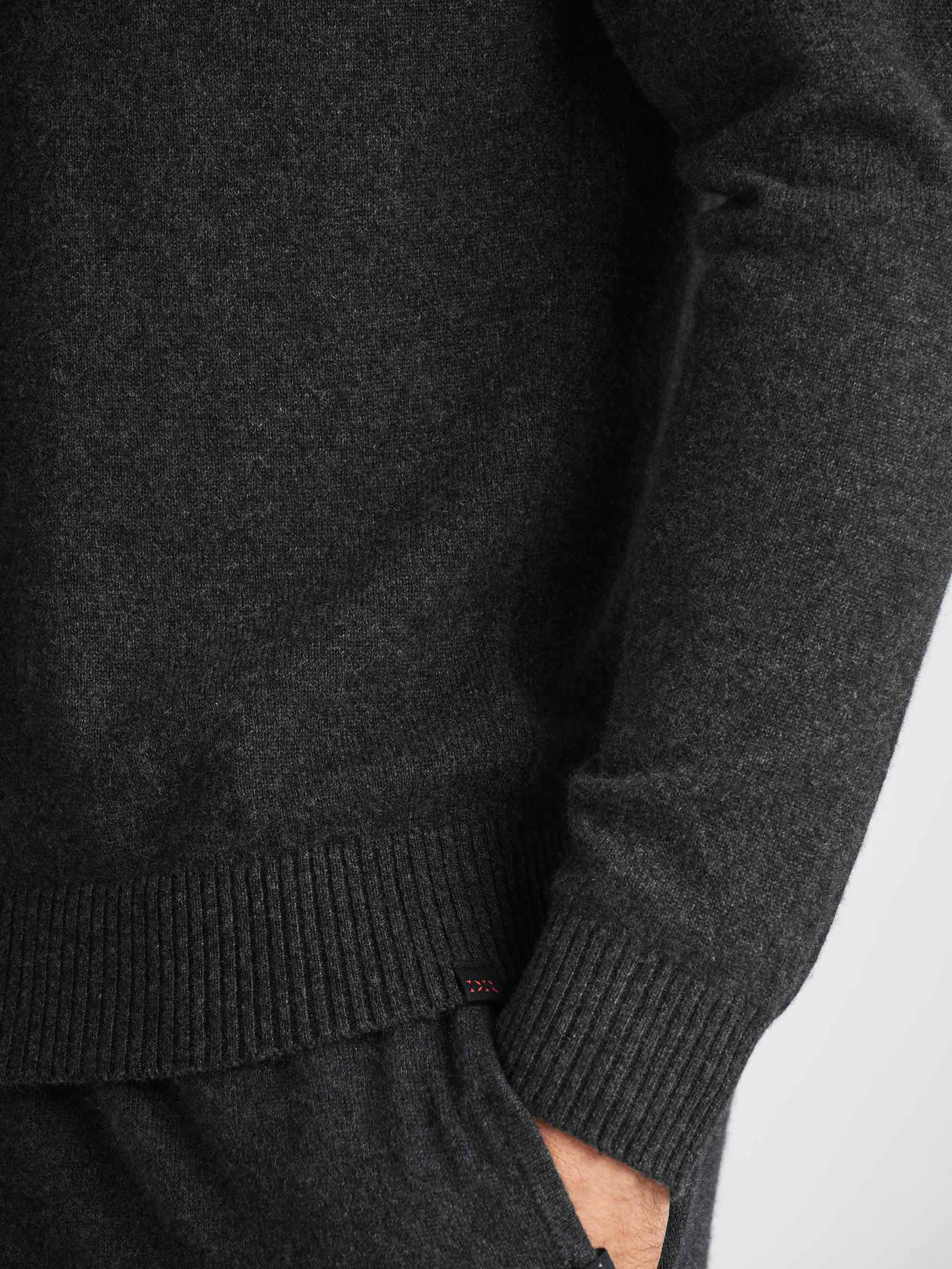 Men's Sweater Finley Cashmere Charcoal Heather - 7